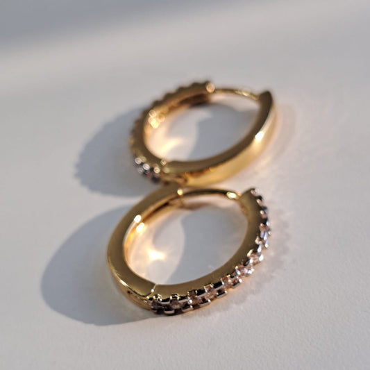 Argola Maria Cravejada Zircônias G