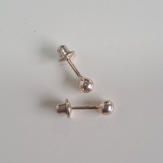 Brinco Baby Bolinha Prata 925