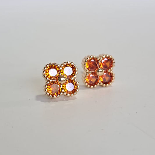 Brinco Flower Colors VC Dourado