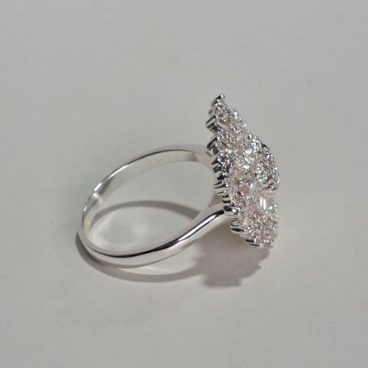 Anel Queen Zircônias PL