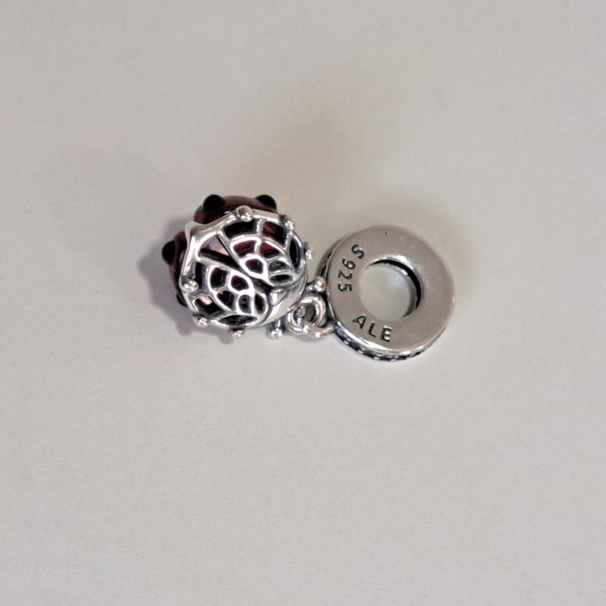 Berloque Coleção Dora Joaninha Prata