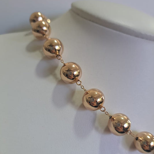 Colar Esferas Dourada