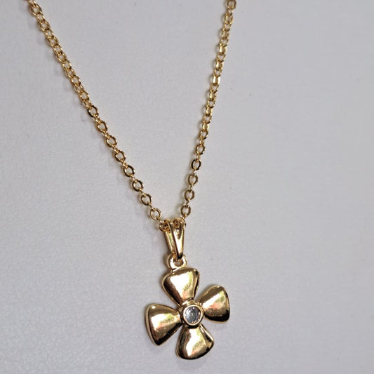 Colar Trevo Dourado CD