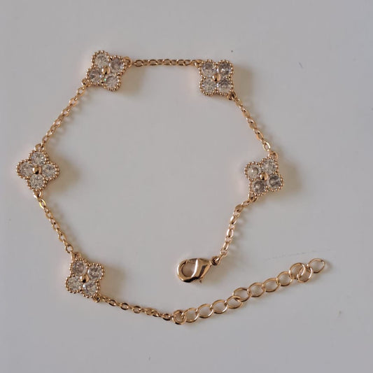 Pulseira Conjunto Especial Flor VC Zircônias