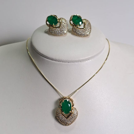Conjunto Especial Jade com Zircônias