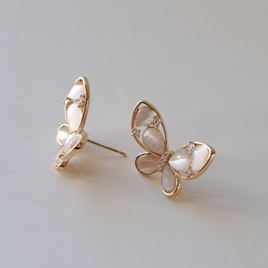 Brinco Borboleta Olho de Gato