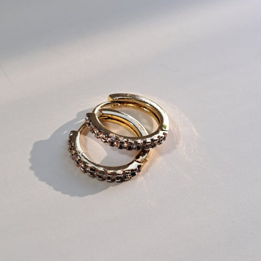 Argola Maria Cravejada Zircônias G