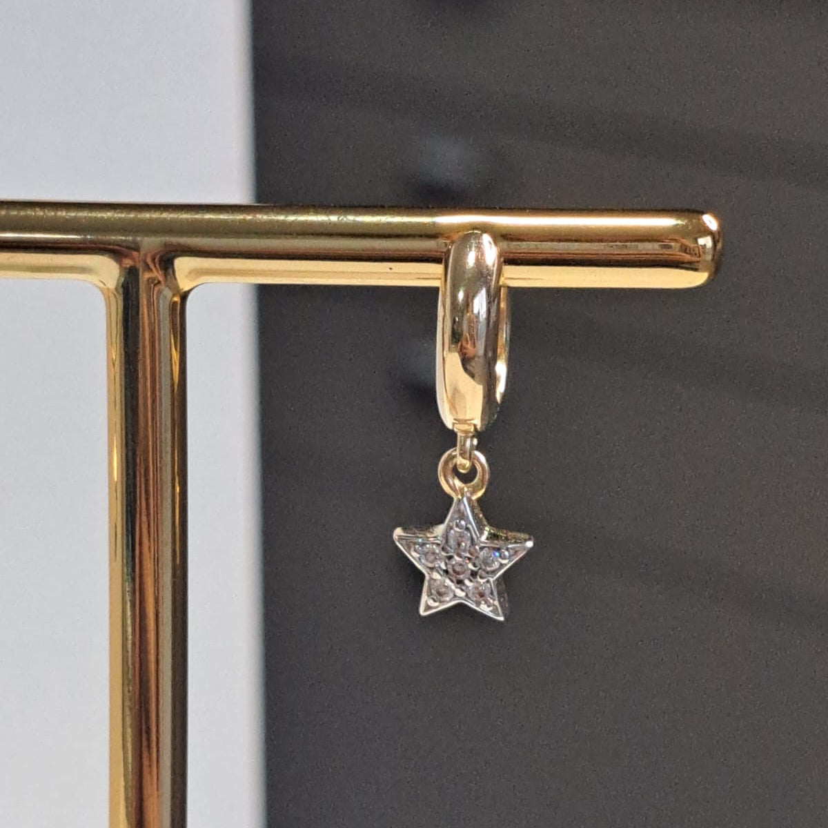 Brinco Infantil Argola Estrela