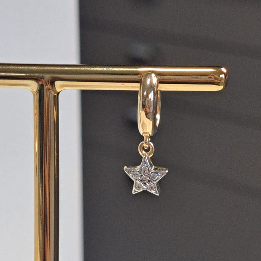 Brinco Infantil Argola Estrela