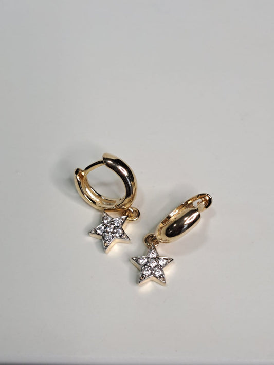 Brinco Infantil Argola Estrela