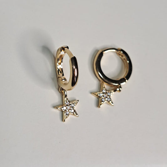 Brinco Infantil Estrela Zircônia P