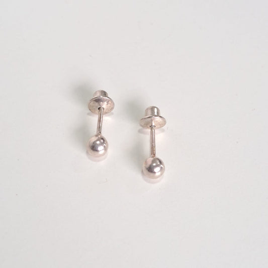 Brinco Baby Bolinha Prata 925