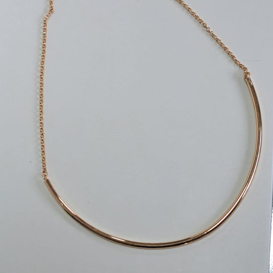 Colar Meio Aro Dourado