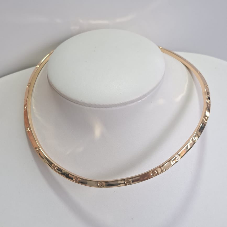 Chocker C Rígido Dourado