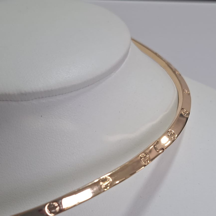 Chocker C Rígido Dourado