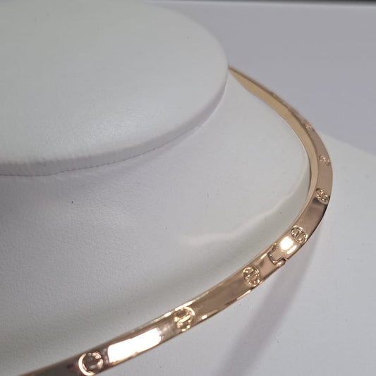 Chocker C Rígido Dourado