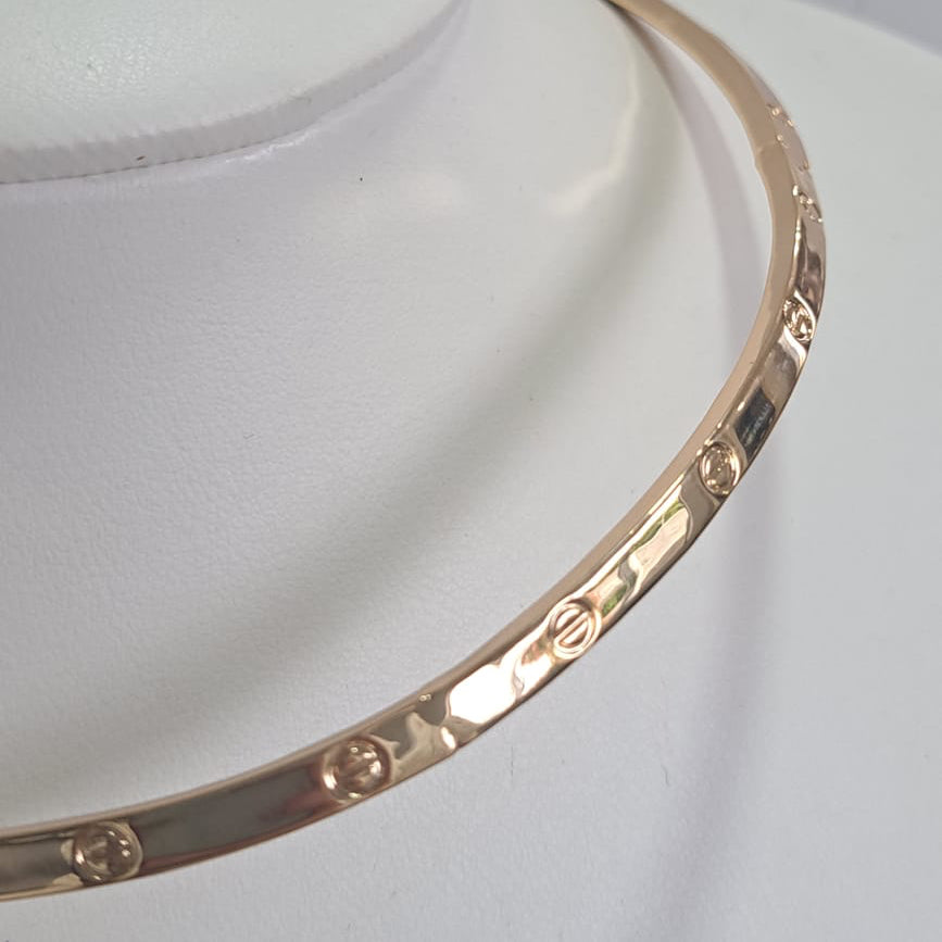 Chocker C Rígido Dourado