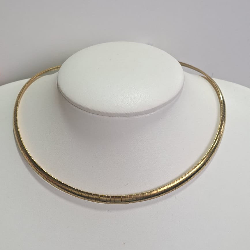 Chocker Snaker Laminada Dourada