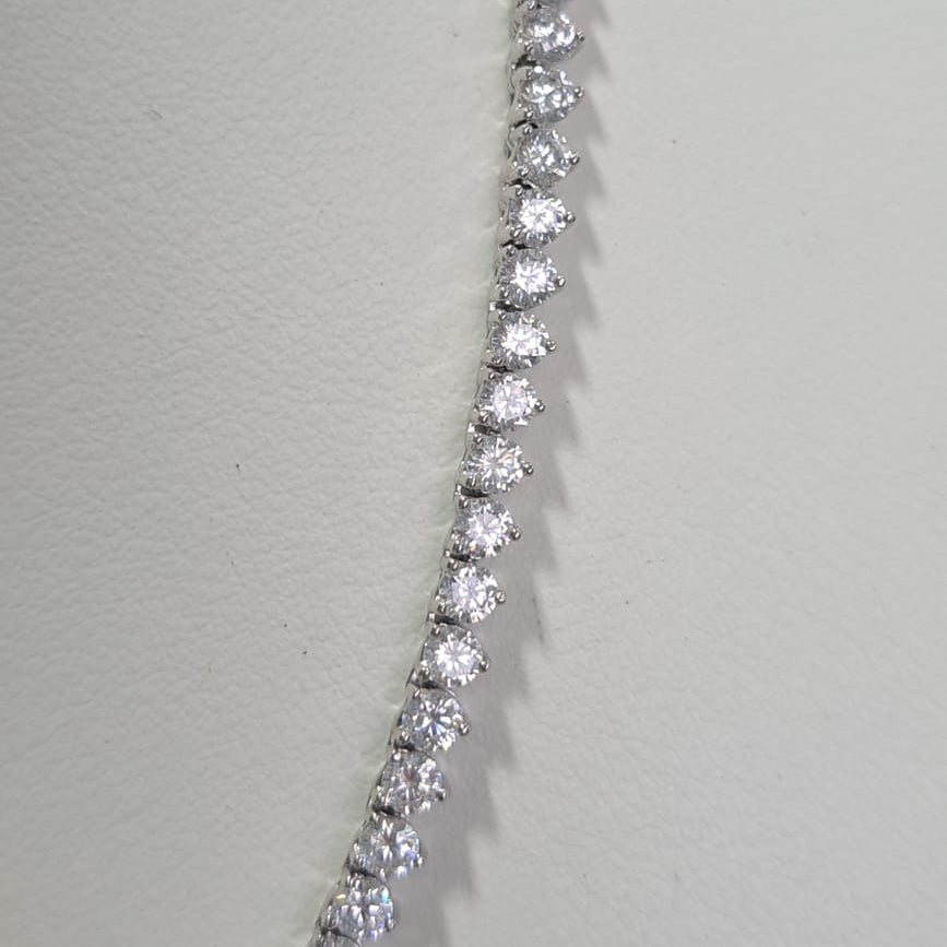 Colar Riviera 3P Ródio