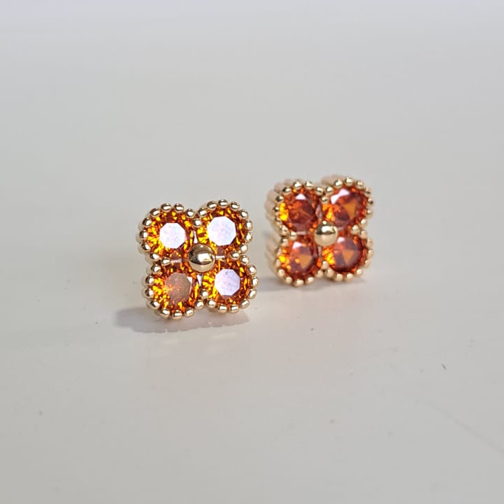 Brinco Flower Colors VC Dourado