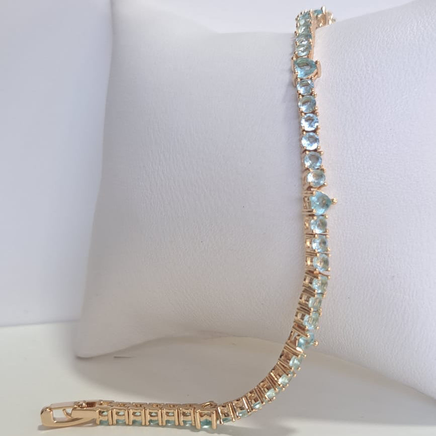 Pulseira Riviera Coração Azul