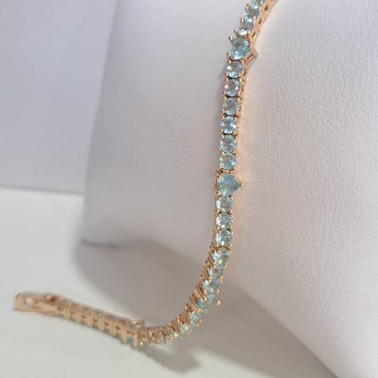 Pulseira Riviera Coração Azul