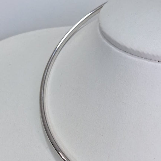 Chocker Tubular Rodio Branco