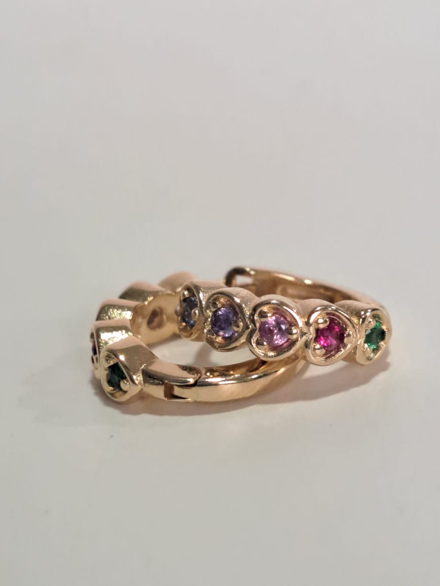 Brinco Baby Argola Colors Dourado