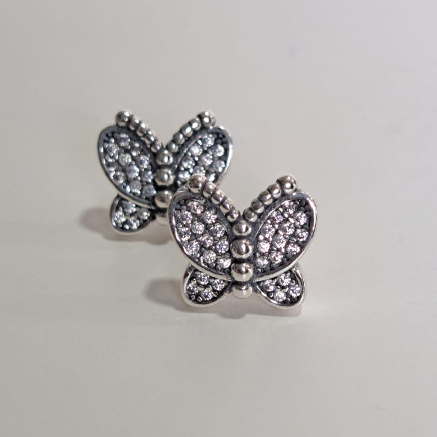 Brinco Coleção Dora Borboleta Cravejado