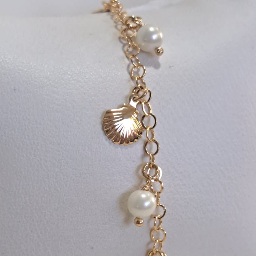 Pulseira Concha Pérola CD