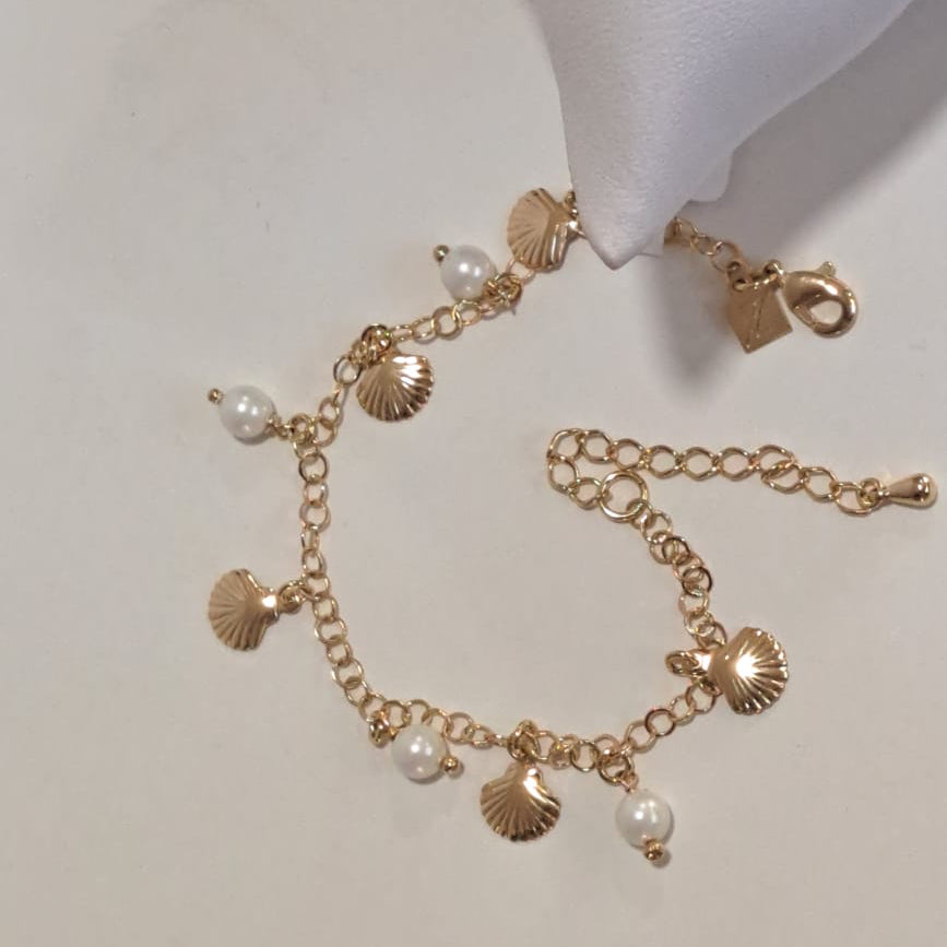 Pulseira Concha Pérola CD