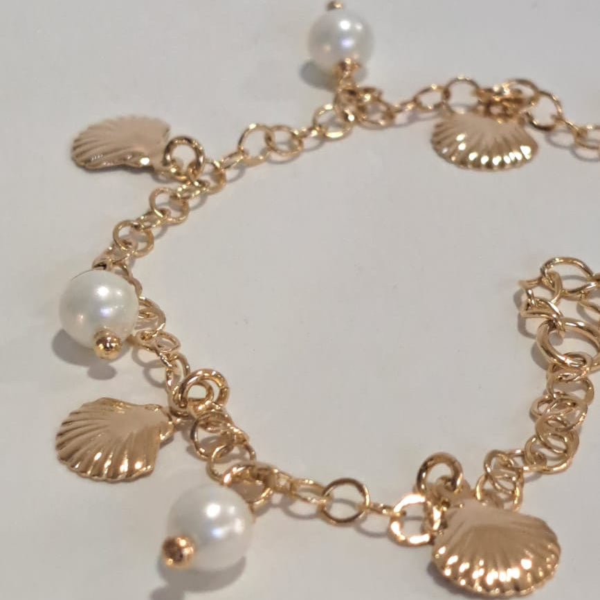 Pulseira Concha Pérola CD