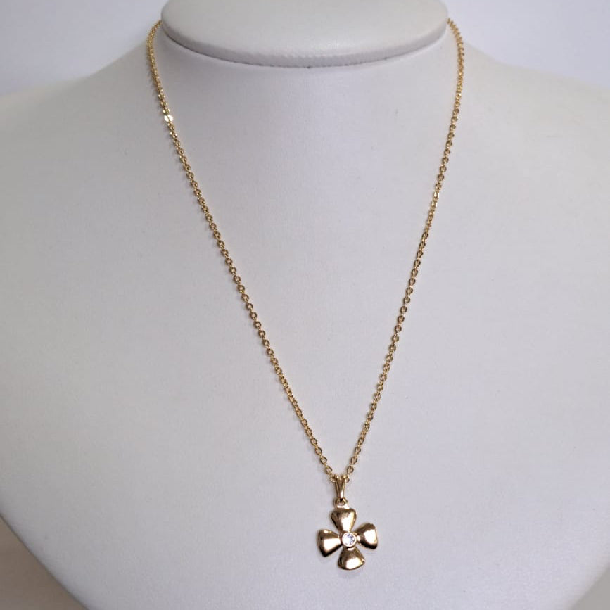 Colar Trevo Dourado  CD
