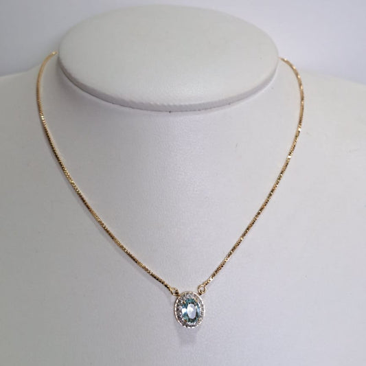 Colar Agua Marinha CD