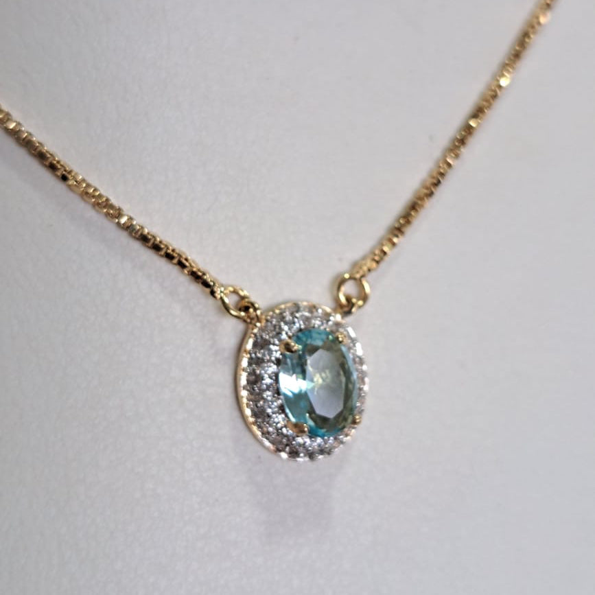 Colar Agua Marinha CD