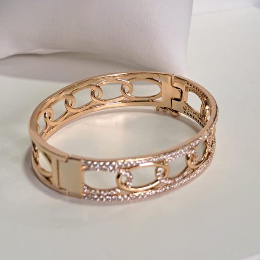 Bracelete Elos  Cravejado