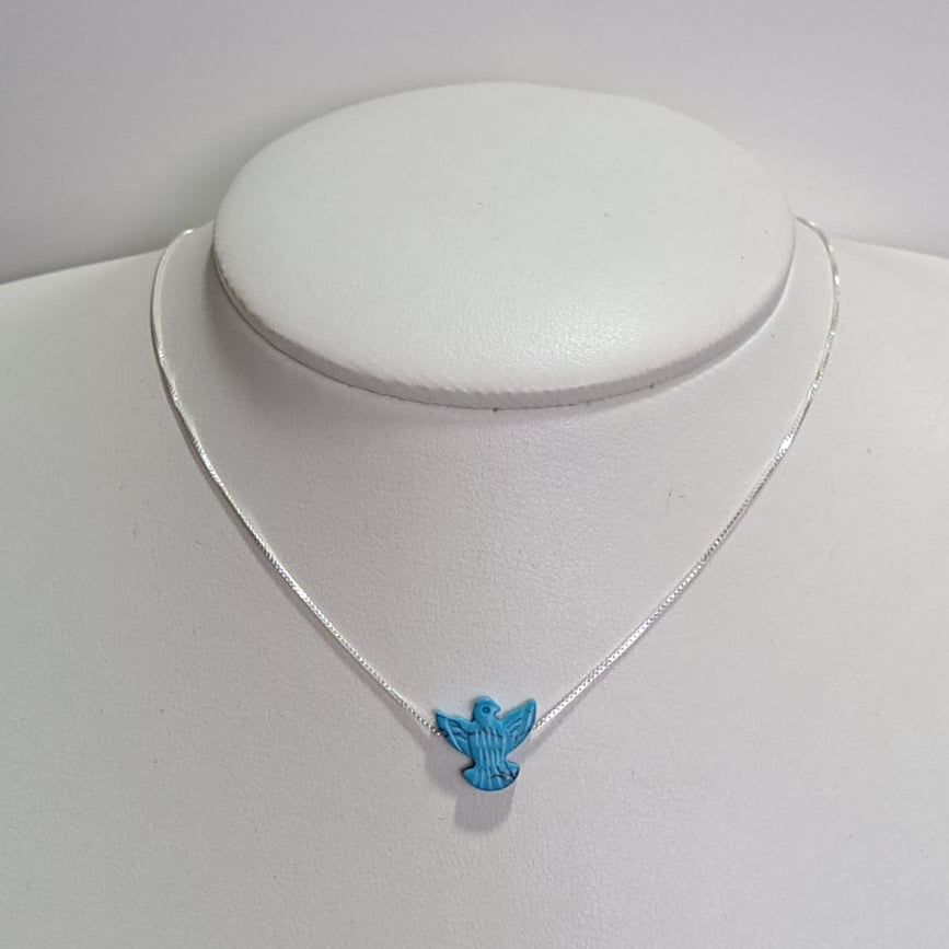 Colar Espírito Santo Azul Turquesa