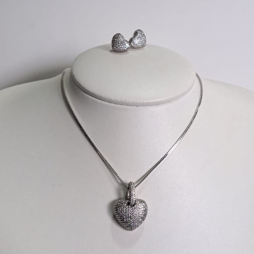 Conjunto Especial Coração Zircônias